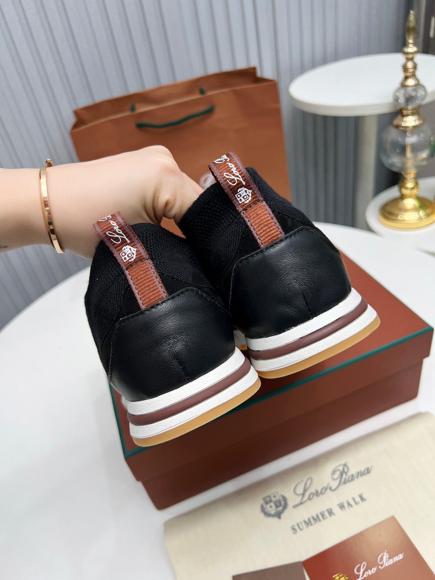 LP 360 FLEXY WALK SNEAKER BLACK FABRICS