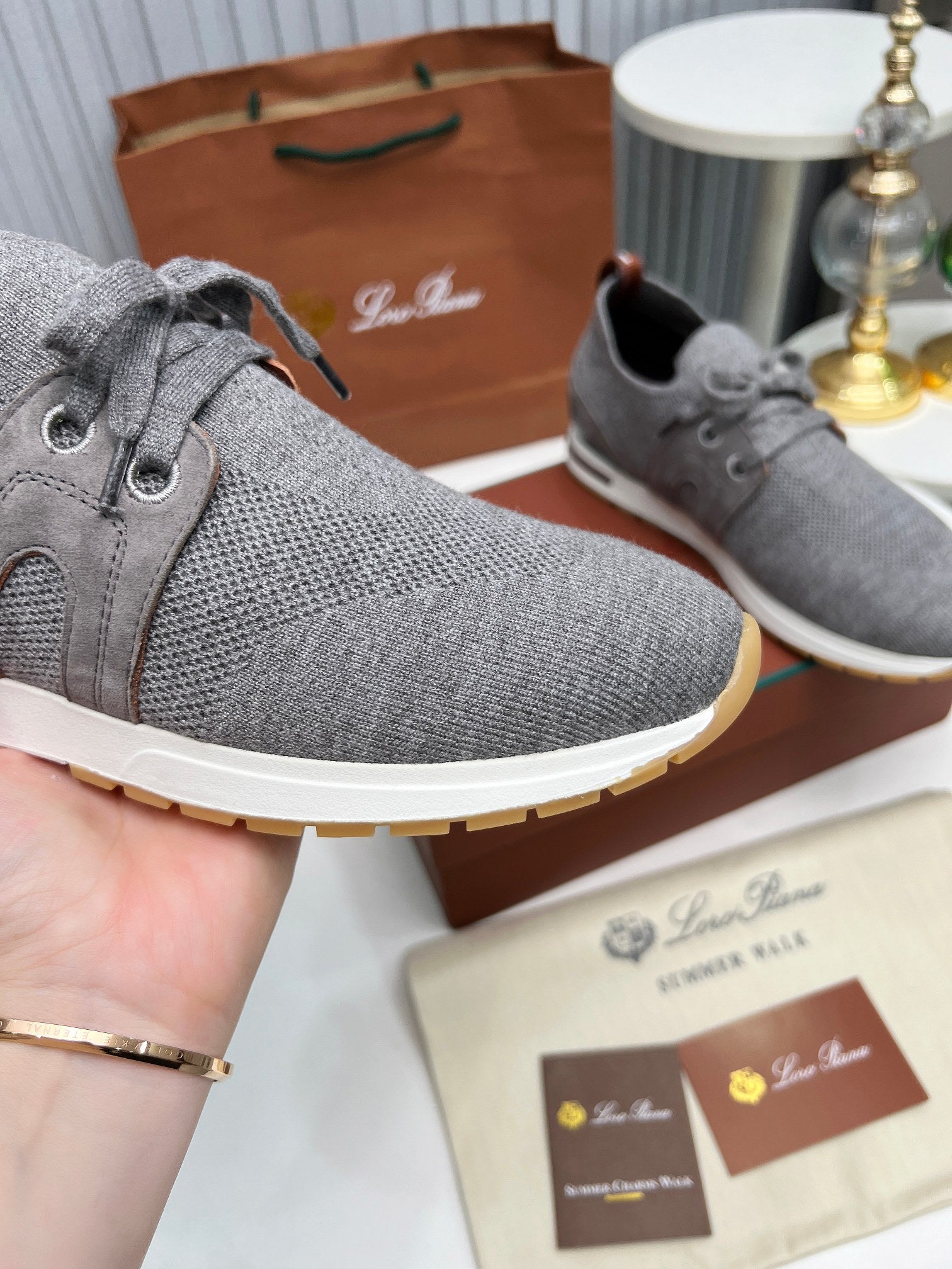 LP 360 FLEXY WALK SNEAKER GRAY FABRICS