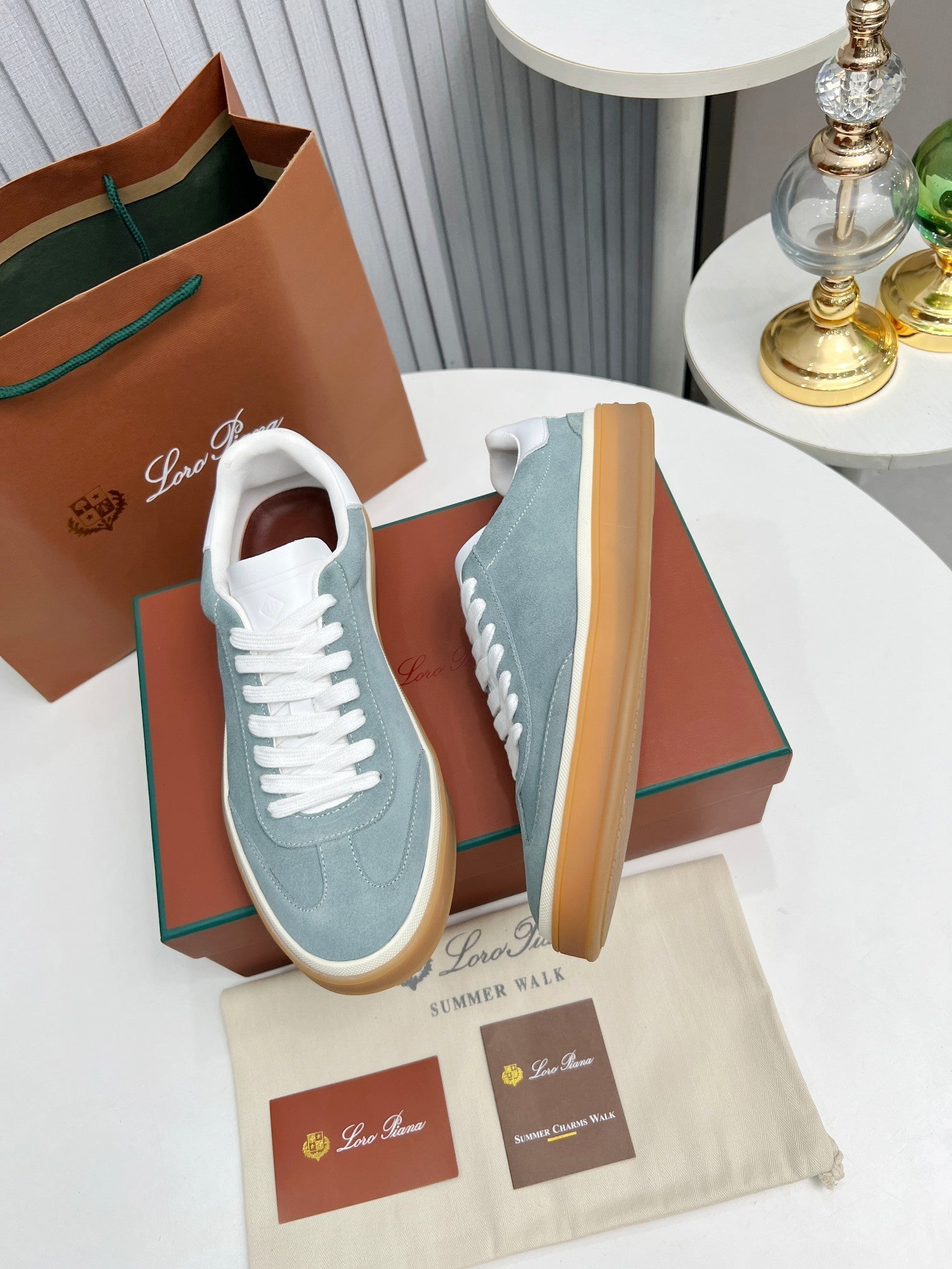 LP TENNIS WALK SNEAKERS STONE SUEDE