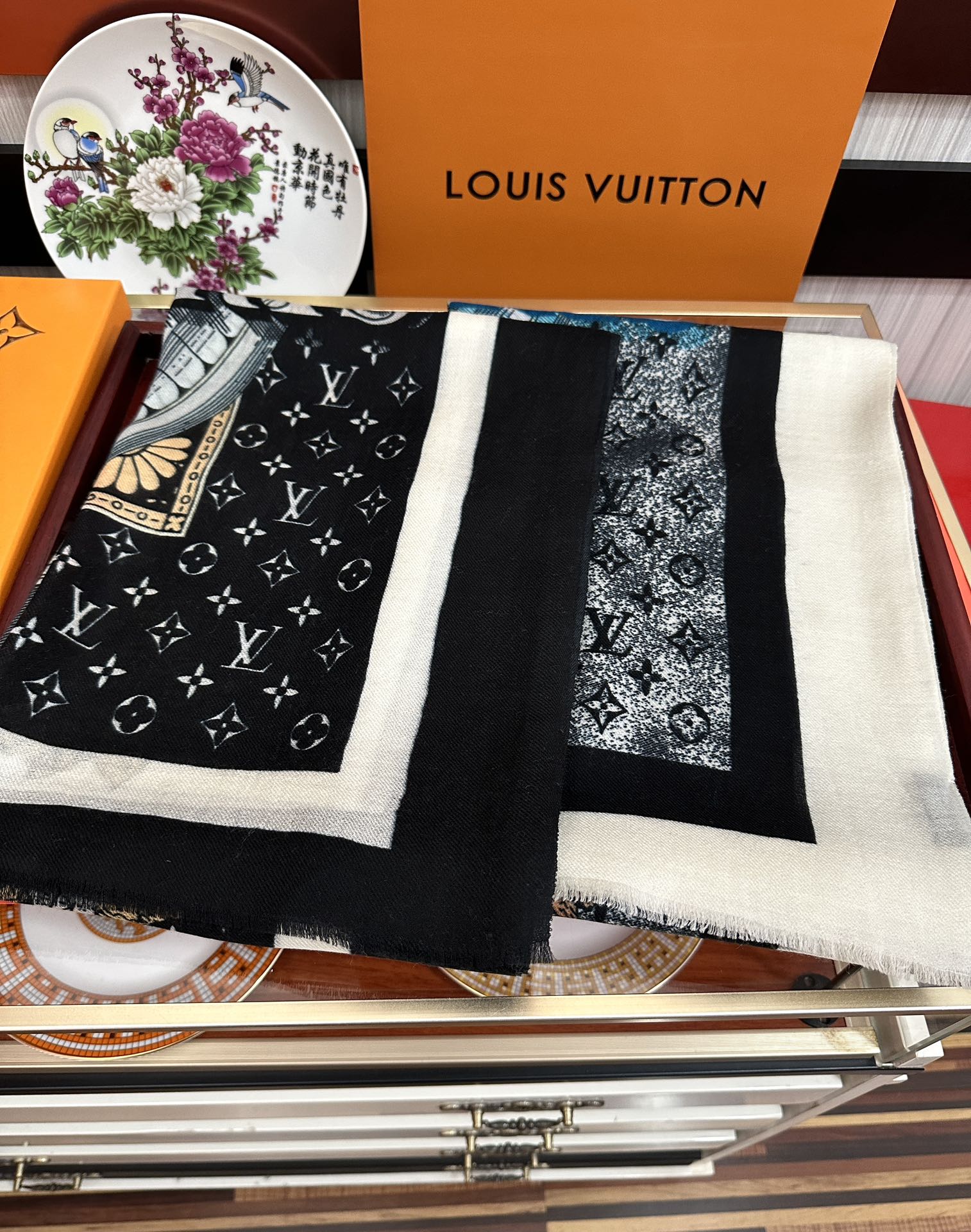 SCARF MALLES MERVEILLEUSES 200 CM IN COLORFUL CASHMERE 400067