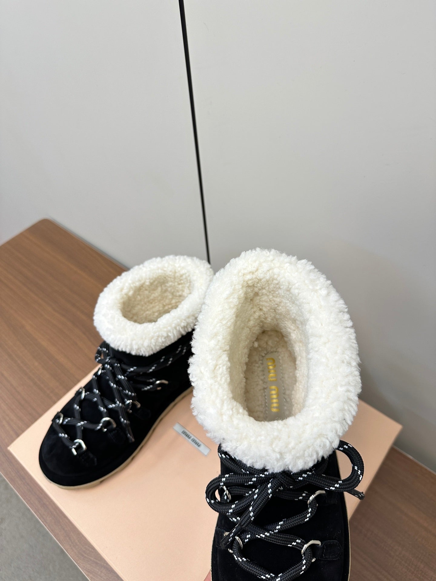 Miu Ankle Boots Black  Suede