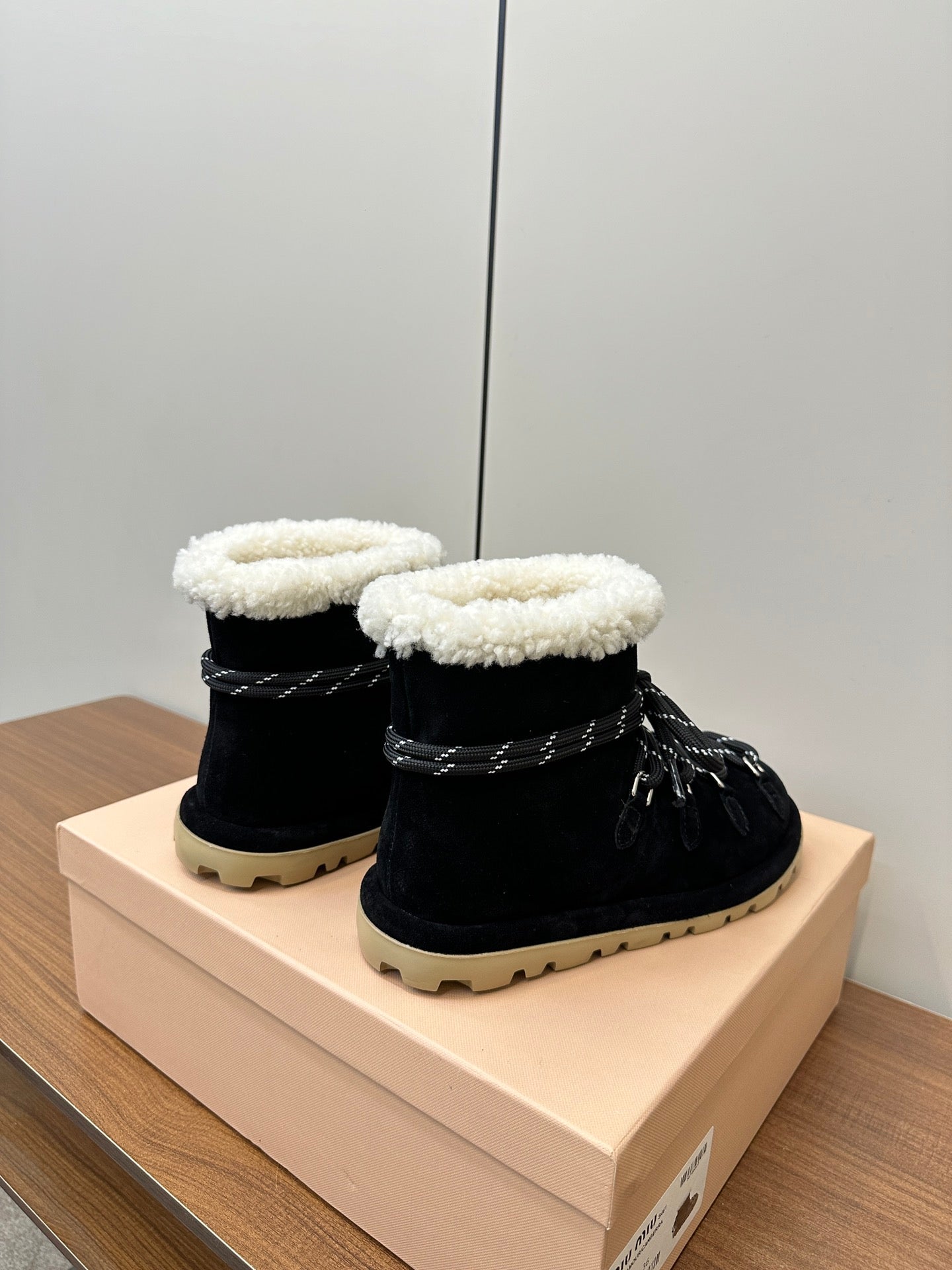 Miu Ankle Boots Black  Suede