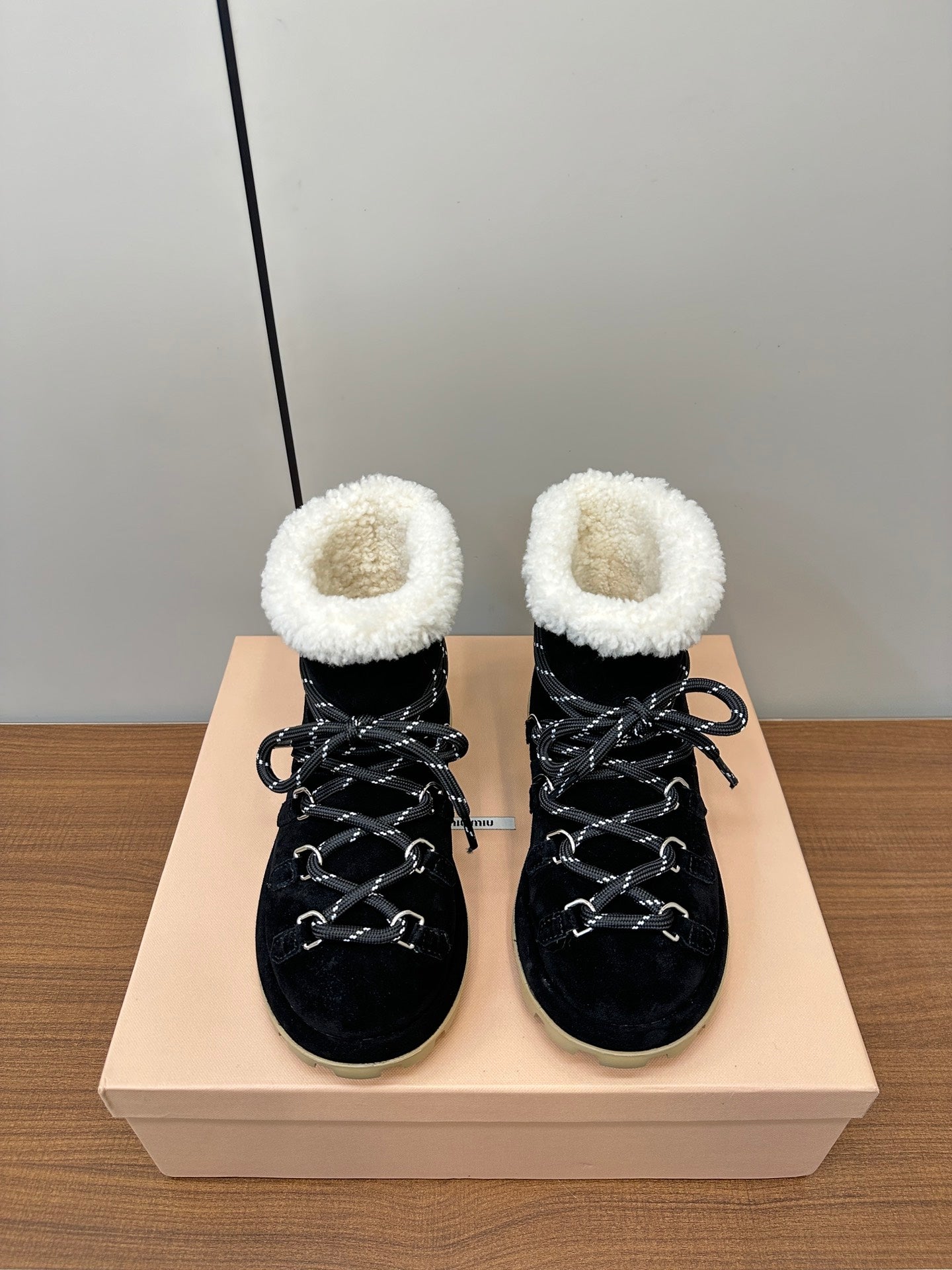 Miu Ankle Boots Black  Suede