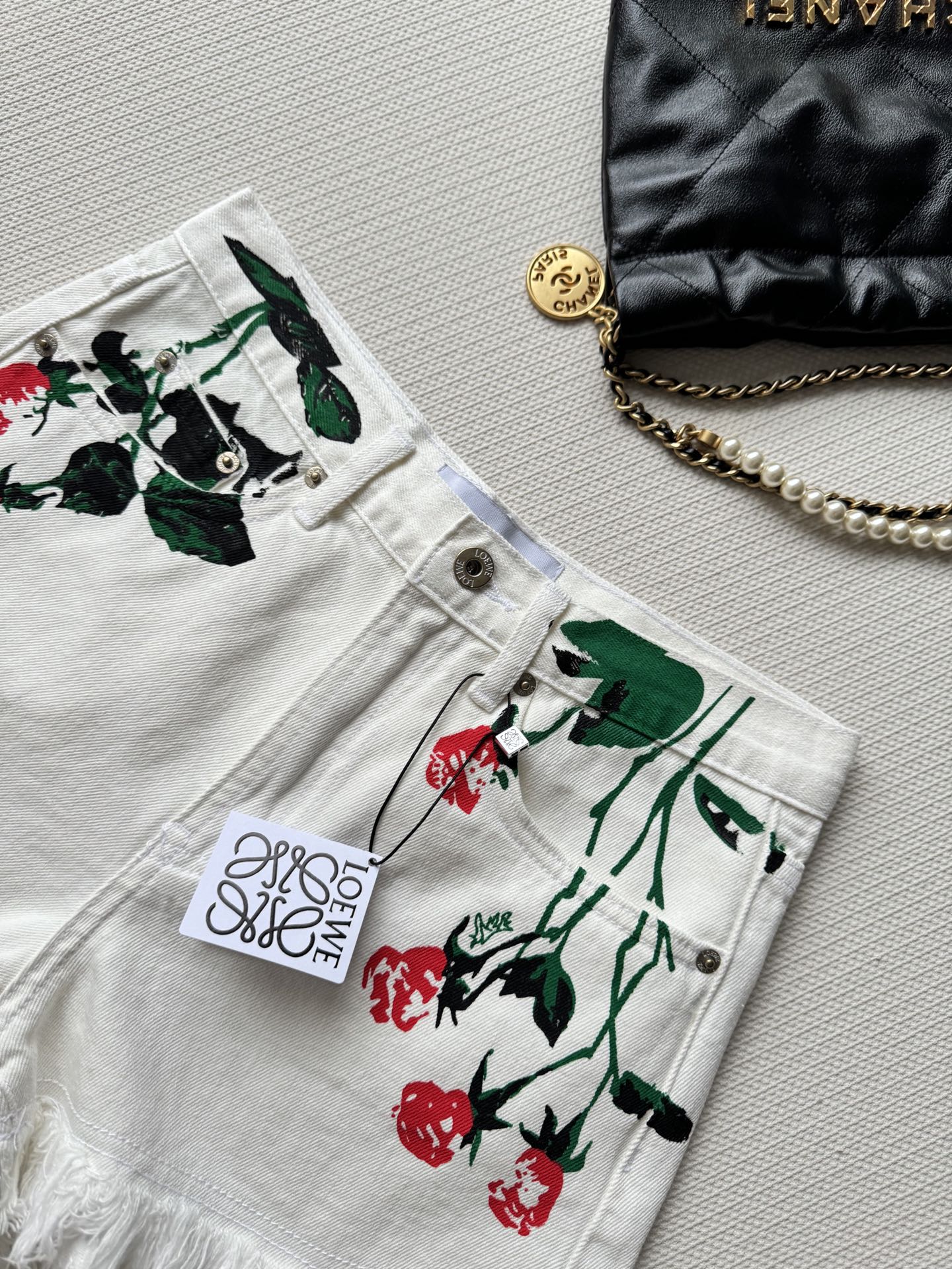 Loewe 25 Short White Cotton