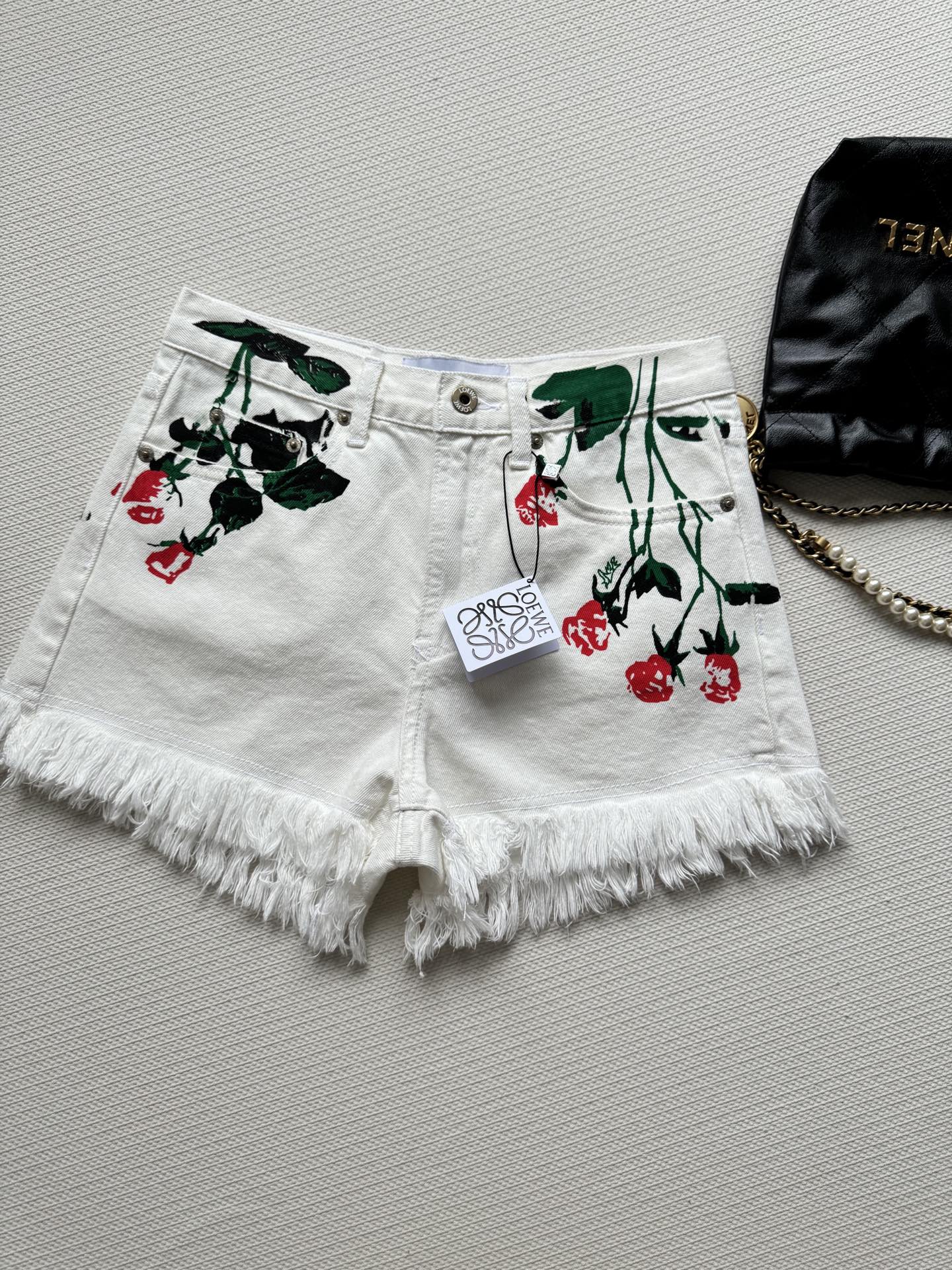 Loewe 25 Short White Cotton