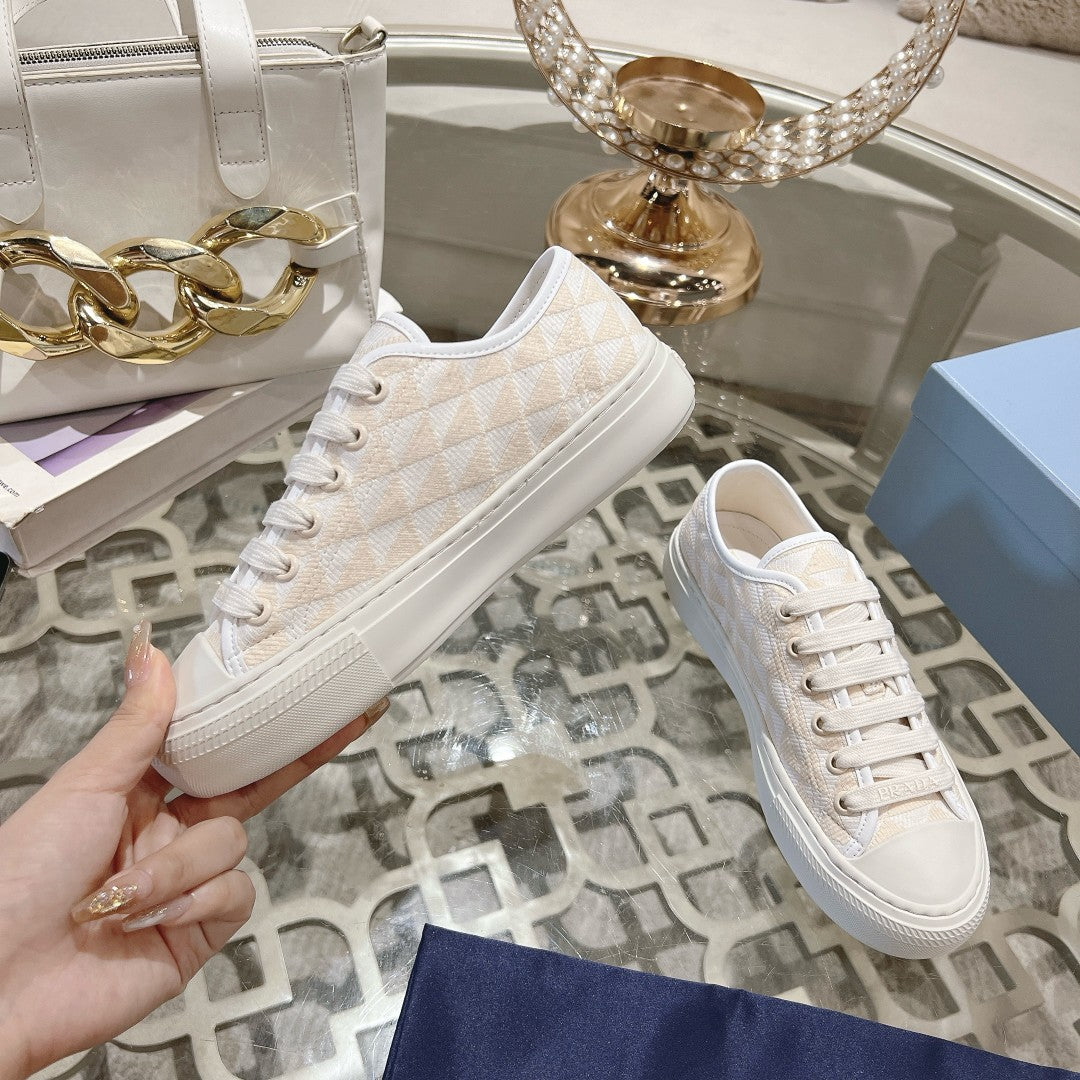 PRA 26S Sneaker White Cream Canvas 625935