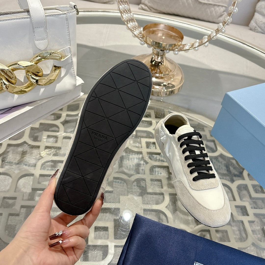 PRA 26S Casual Sneaker Light Beige Canvas Suede 625958