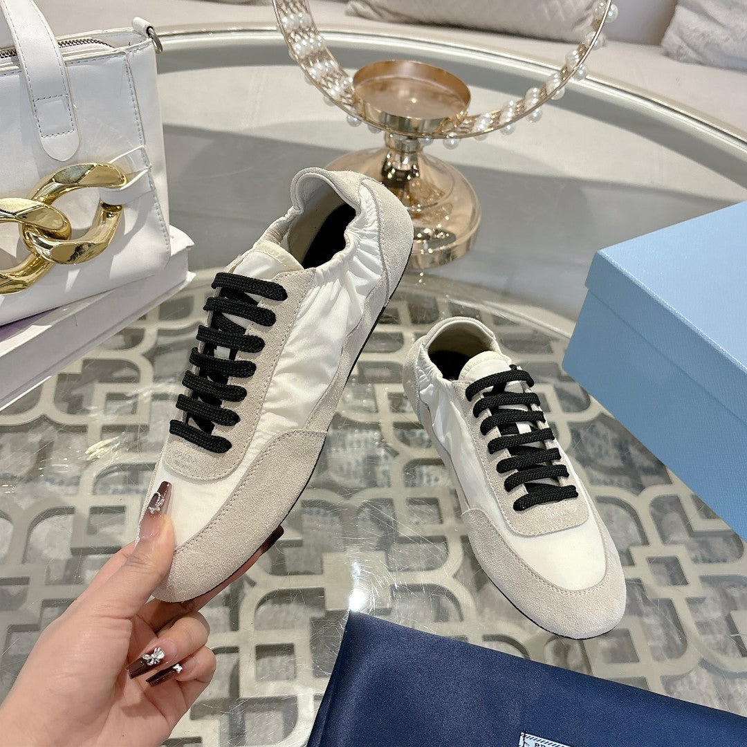 PRA 26S Casual Sneaker Light Beige Canvas Suede 625958