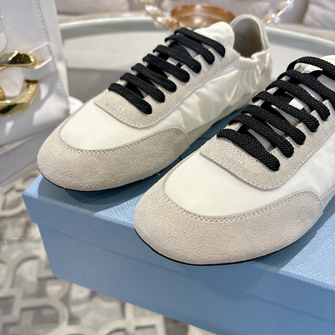 PRA 26S Casual Sneaker Light Beige Canvas Suede 625958