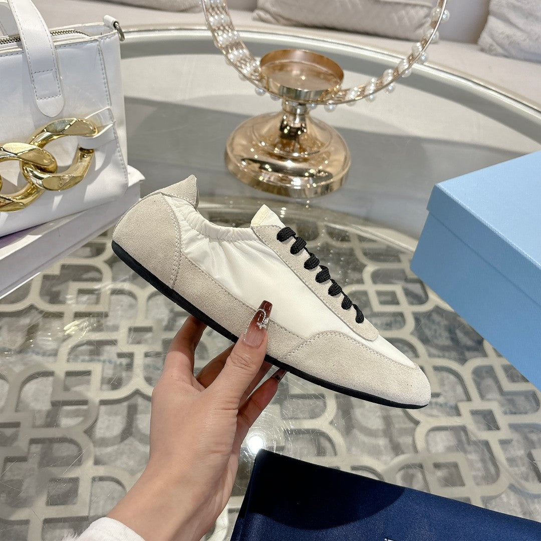 PRA 26S Casual Sneaker Light Beige Canvas Suede 625958