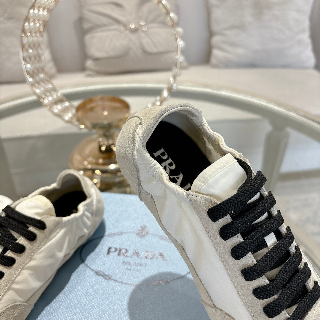 PRA 26S Casual Sneaker Light Beige Canvas Suede 625958