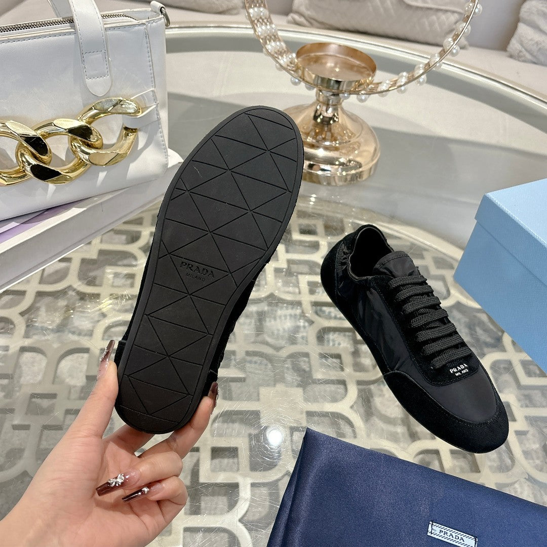 PRA 26S Casual Sneaker Black Canvas Suede 625959