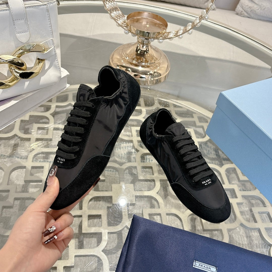 PRA 26S Casual Sneaker Black Canvas Suede 625959
