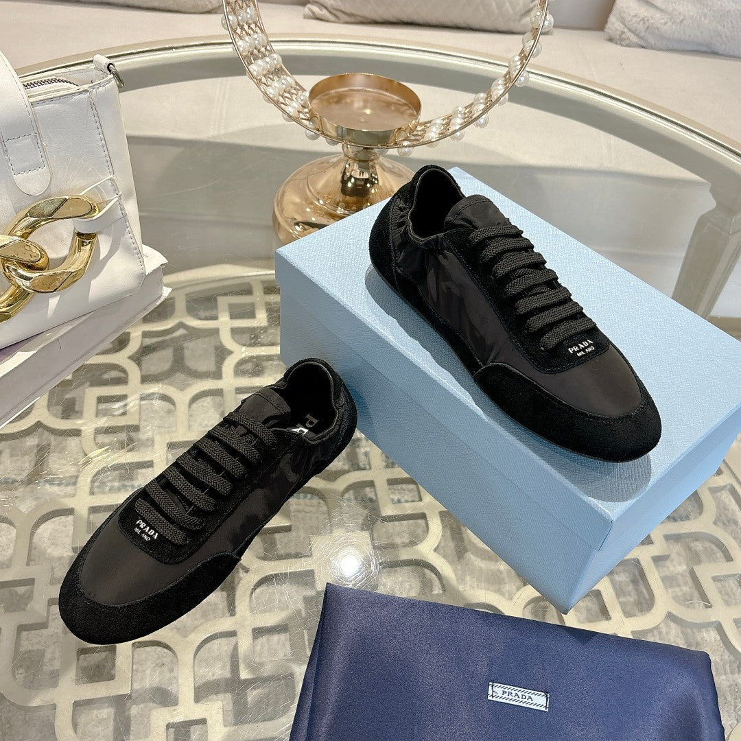 PRA 26S Casual Sneaker Black Canvas Suede 625959