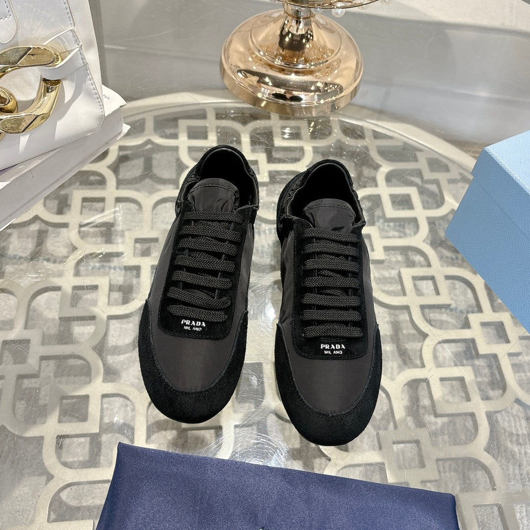 PRA 26S Casual Sneaker Black Canvas Suede 625959