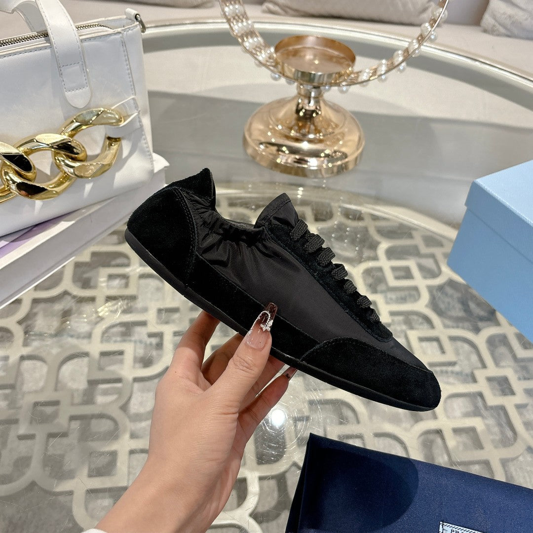 PRA 26S Casual Sneaker Black Canvas Suede 625959