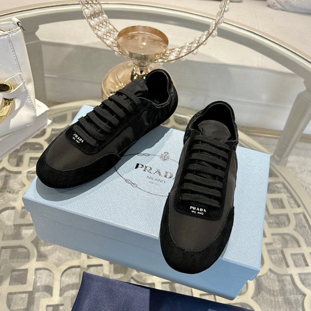 PRA 26S Casual Sneaker Black Canvas Suede 625959