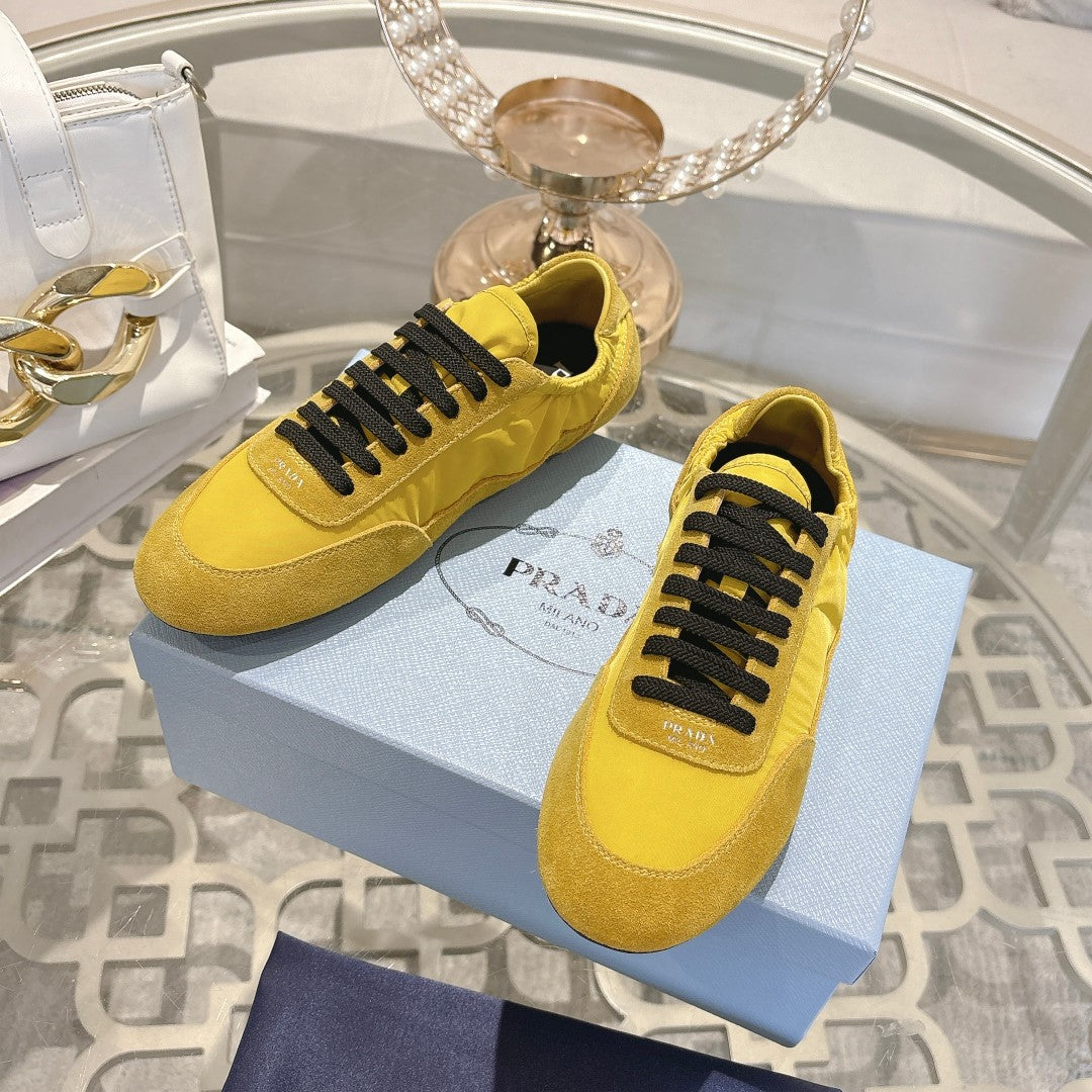 PRA 26S Casual Sneaker Yellow Canvas Suede 625963