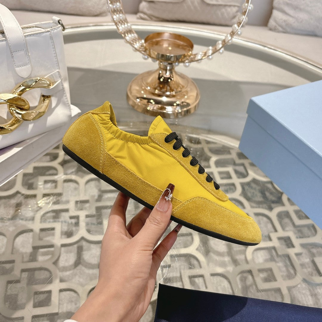 PRA 26S Casual Sneaker Yellow Canvas Suede 625963