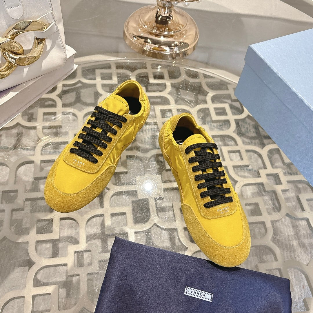 PRA 26S Casual Sneaker Yellow Canvas Suede 625963