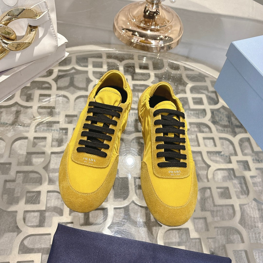 PRA 26S Casual Sneaker Yellow Canvas Suede 625963
