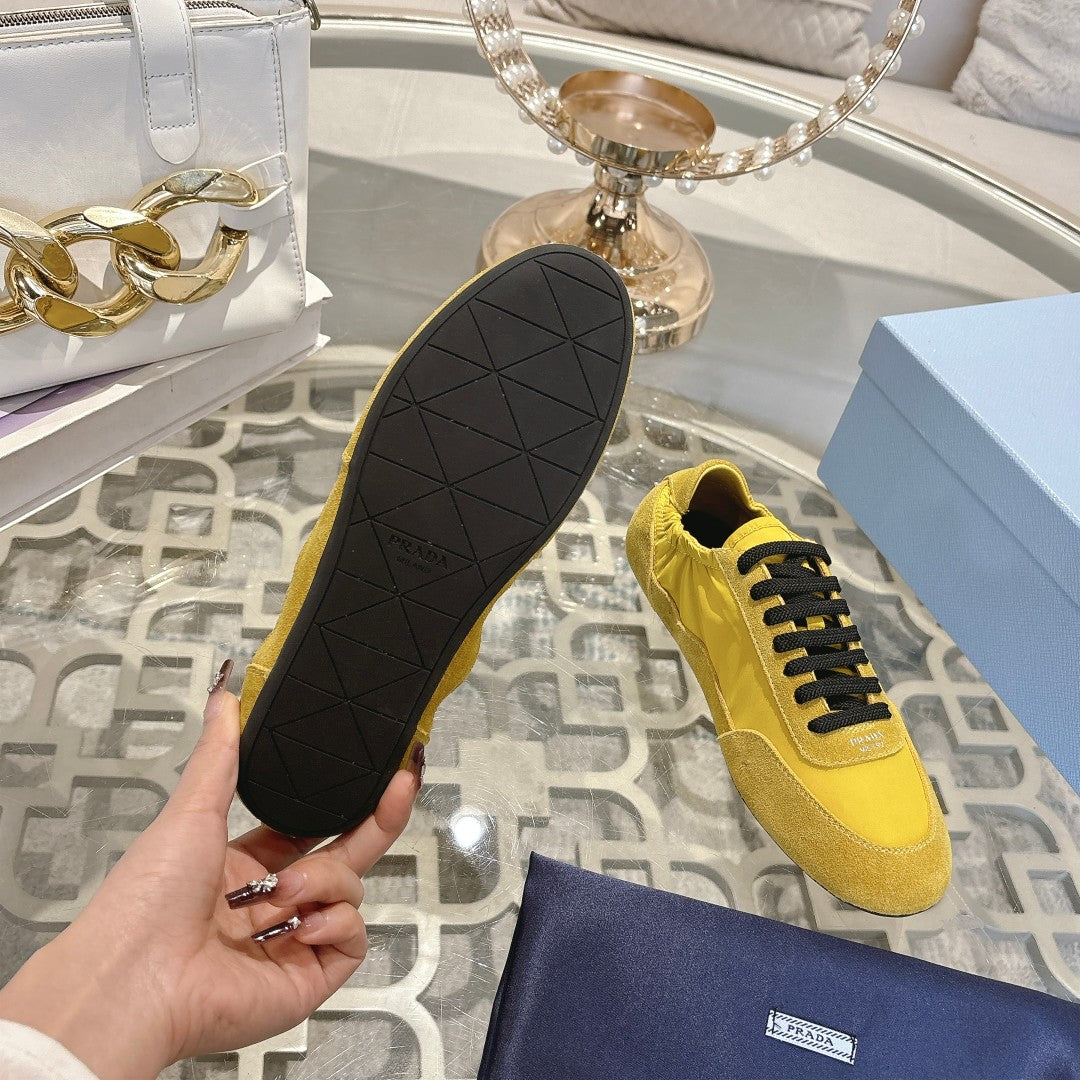 PRA 26S Casual Sneaker Yellow Canvas Suede 625963