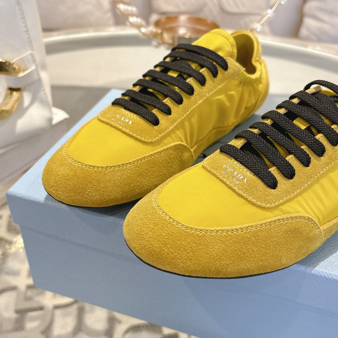 PRA 26S Casual Sneaker Yellow Canvas Suede 625963