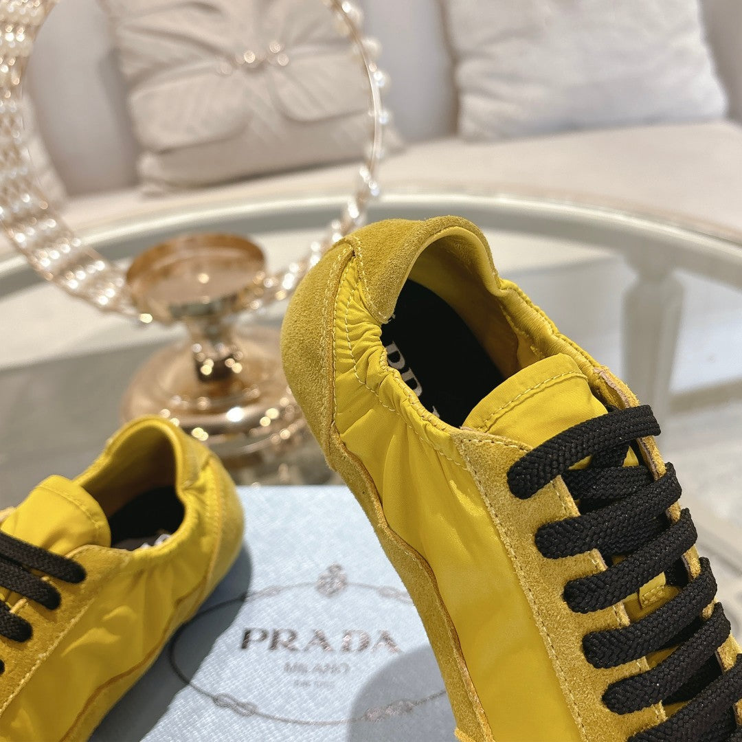 PRA 26S Casual Sneaker Yellow Canvas Suede 625963