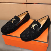 LV LOAFERS IN BLACK MONOGRAM SUEDE