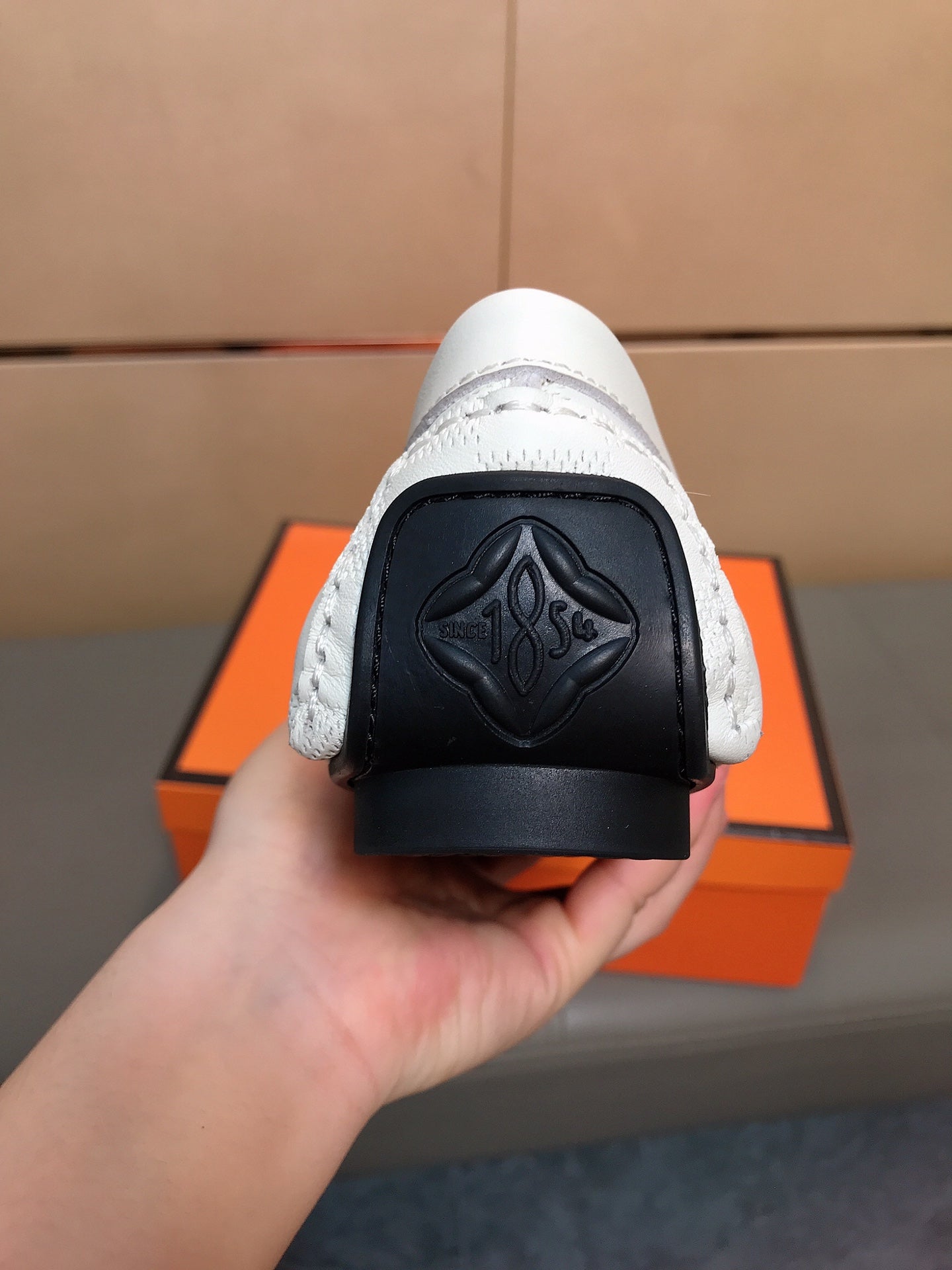 LV LOAFERS IN WHITE DAMIER CALFSKIN