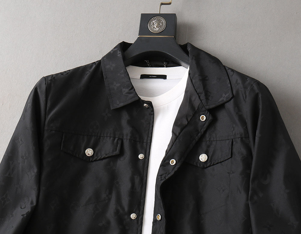 LV SHIRT JACKET BLACK MONOGRAM 239044
