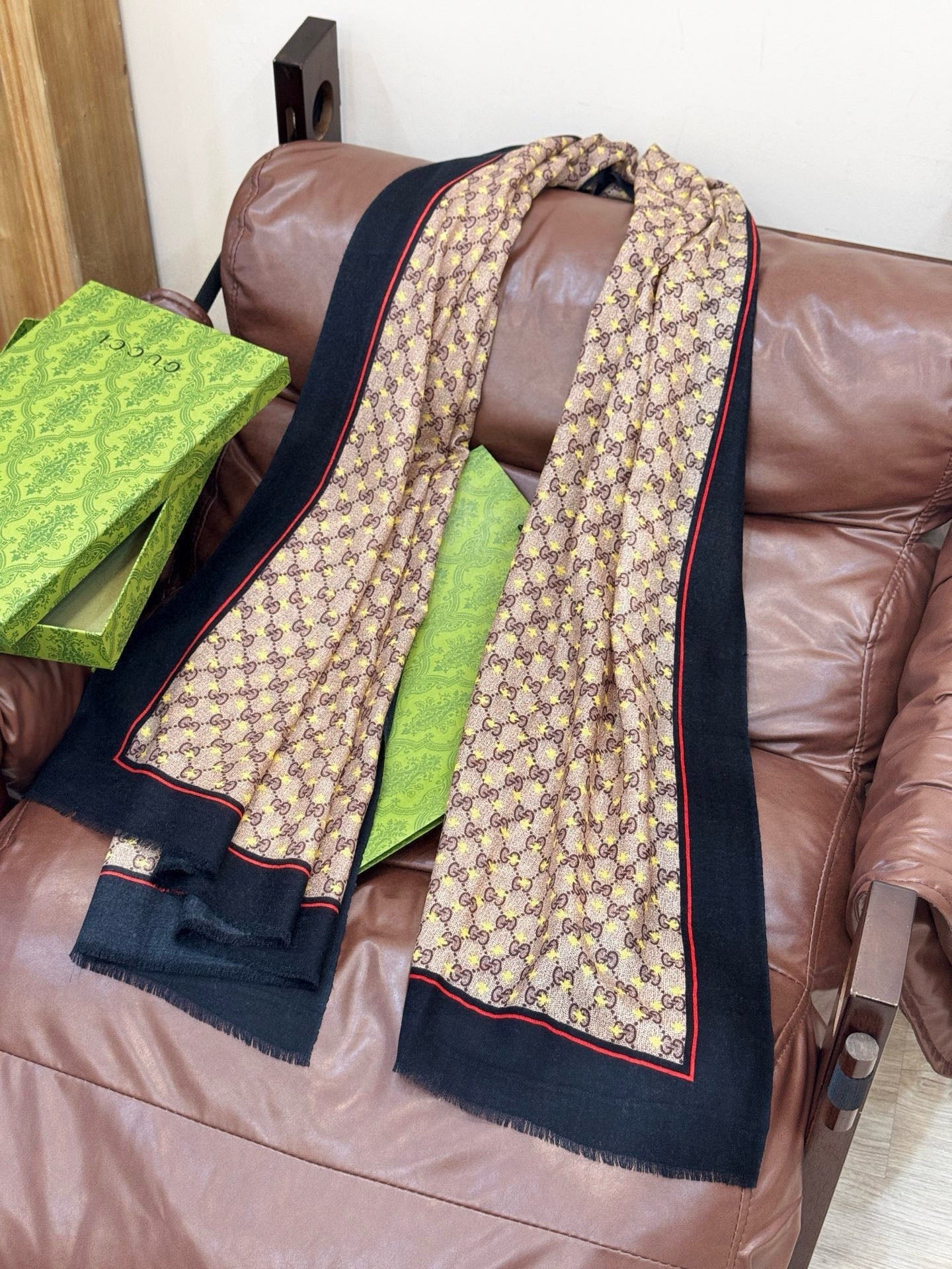 GG Classic 200CM Brown Black Wool 287729