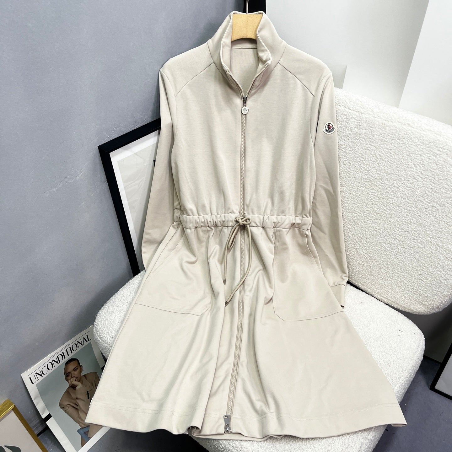 MC 2025 Dress Beige Cotton