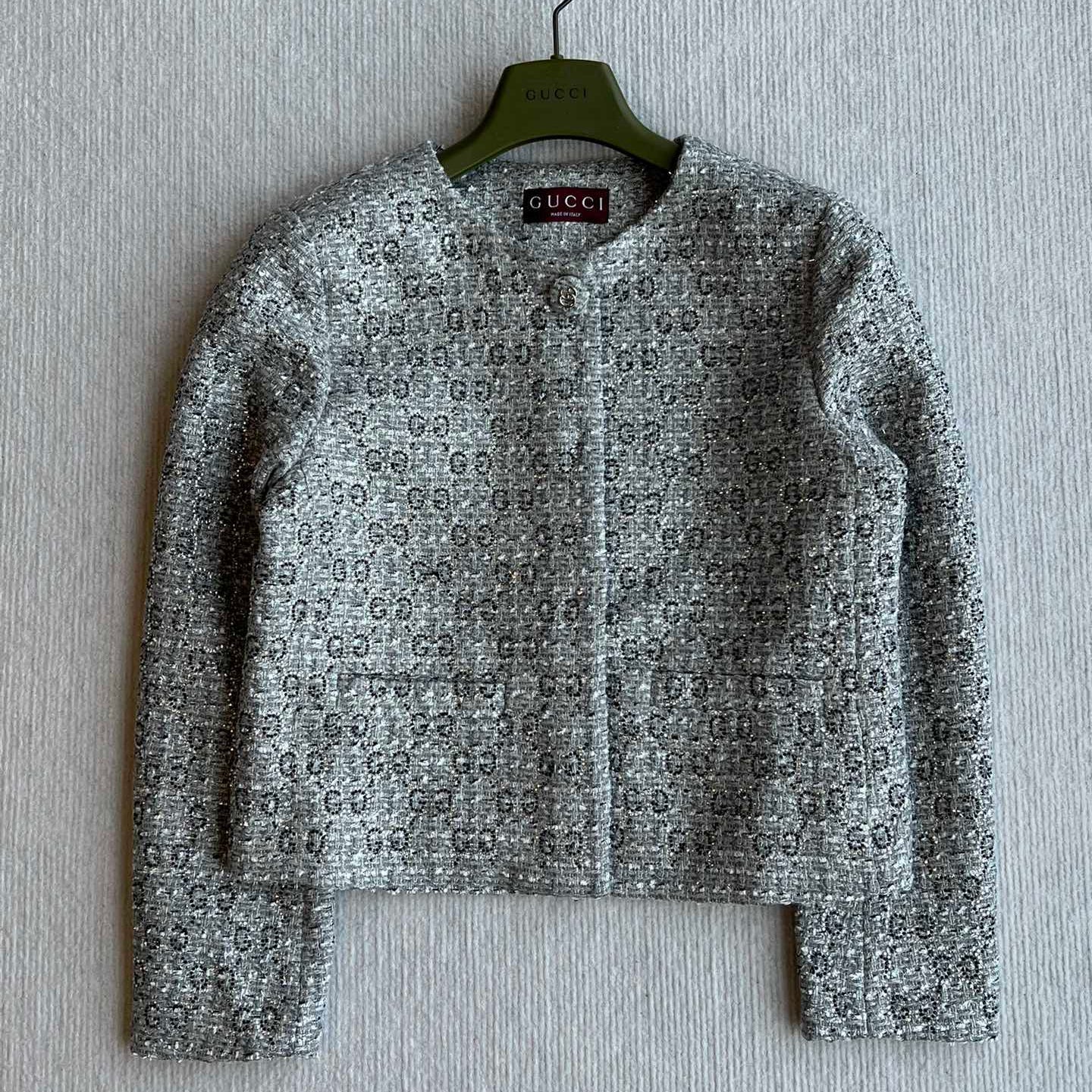 GG 25 Jacket Gray Diamond Tweed 0016