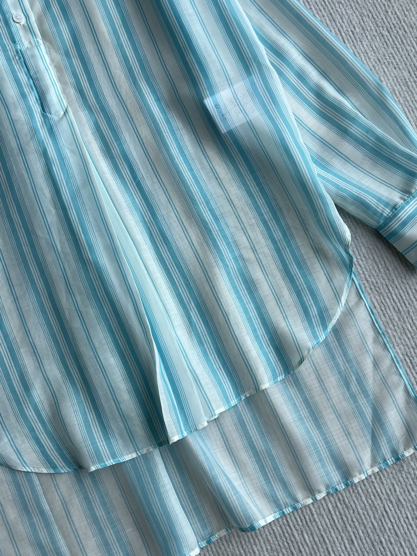 CD 25 Striped Shirt Blue Cotton