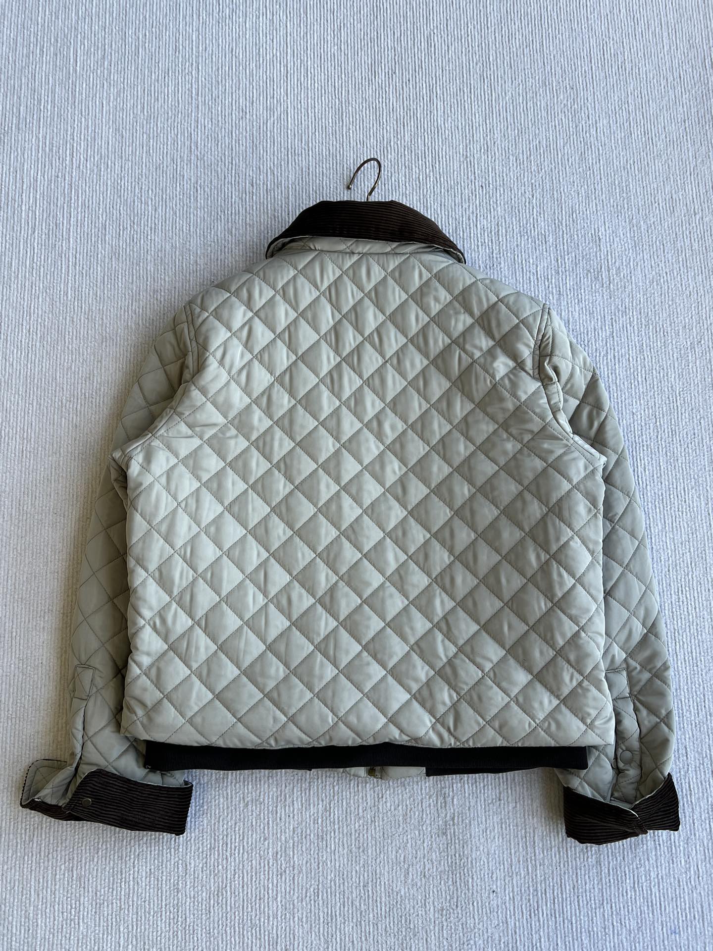 Loewe 2025 Jacket Cream Brown Cotton Polyester 325274