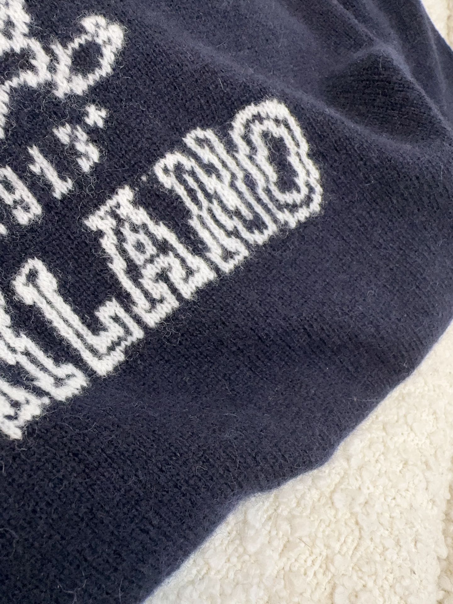 Prada Sweater Navy Blue Wool Cashmere