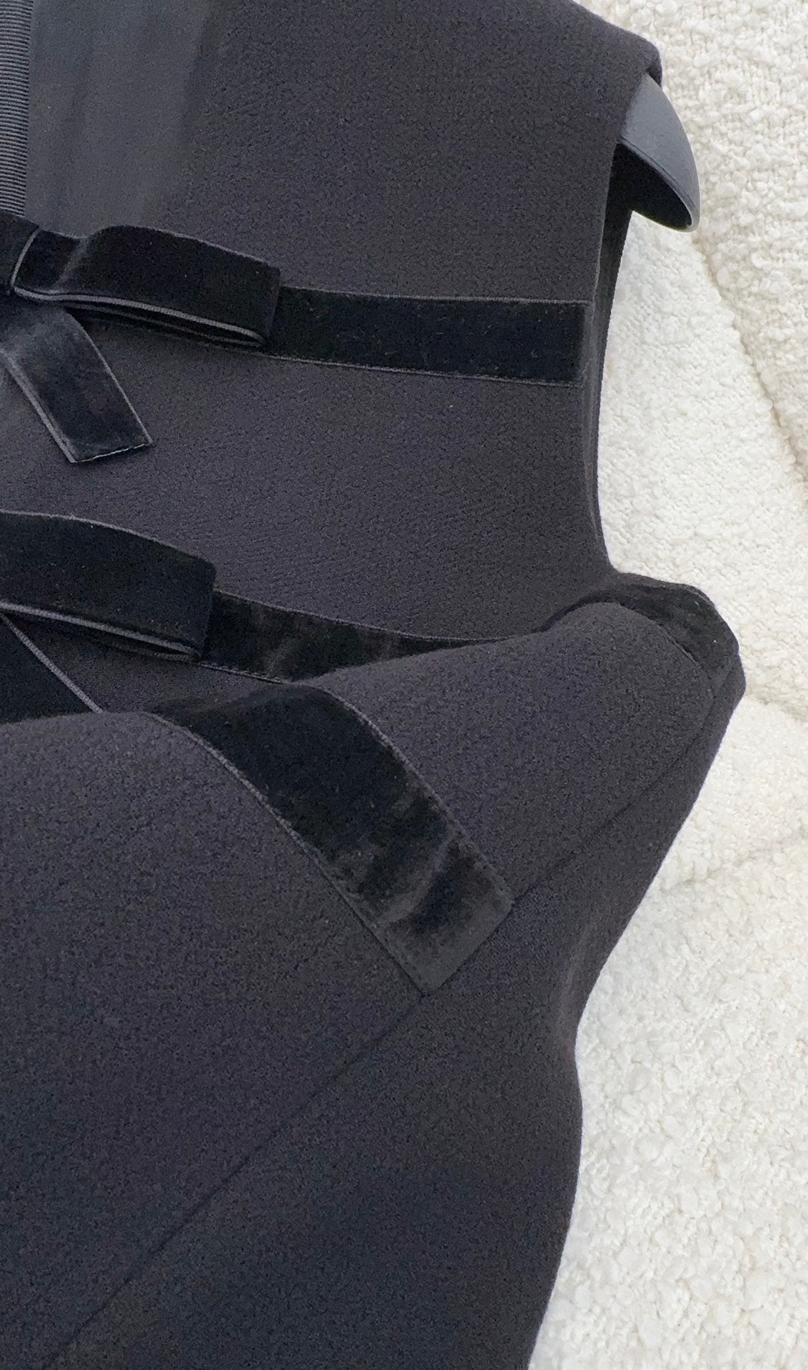 Prada Bow Dress Black Wool