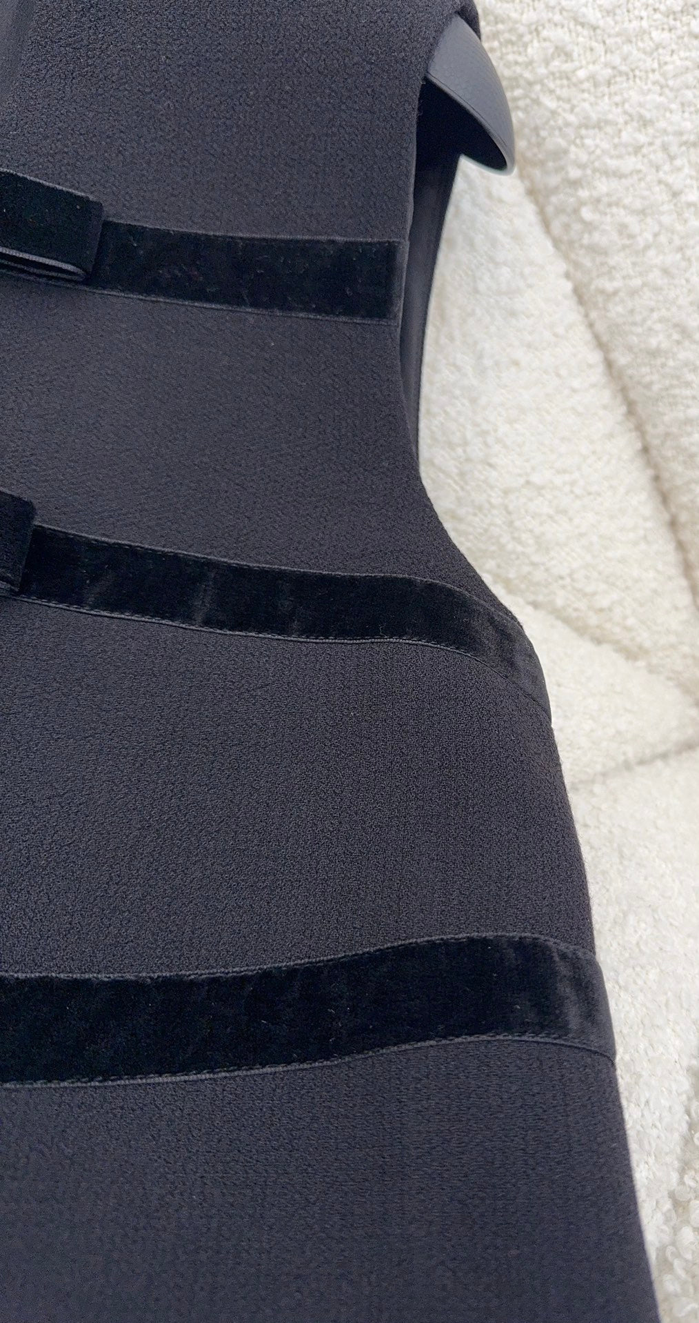 Prada Bow Dress Black Wool