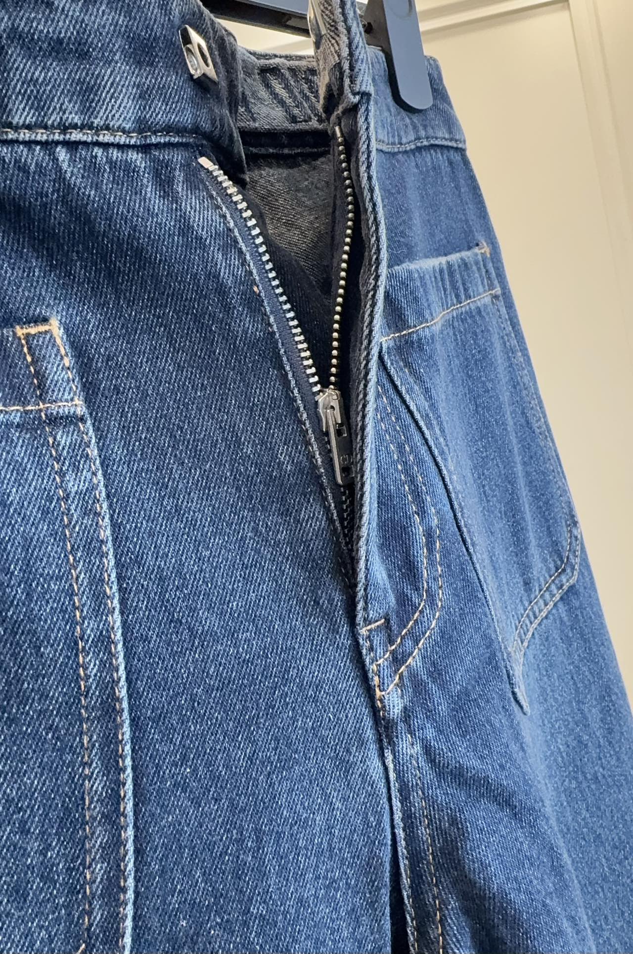 CD 25 Straight-leg Jeans Blue Cotton