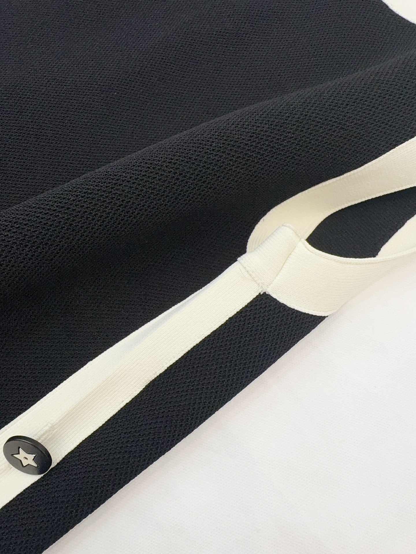 CD 25 Knitted Dress Black Cotton