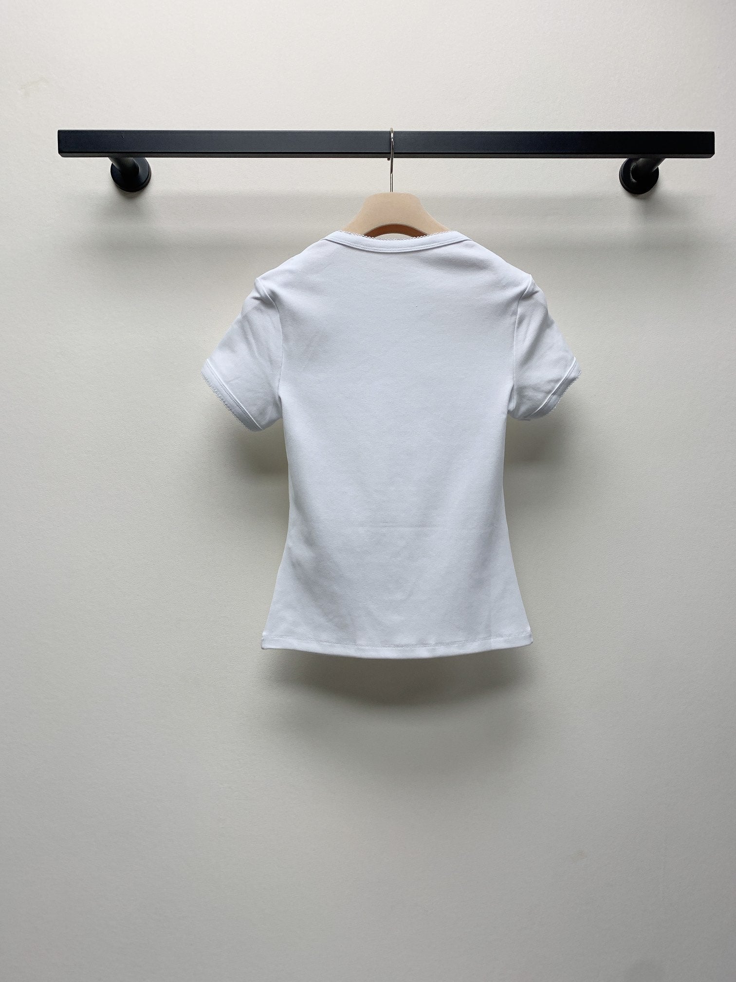 Miu 25C Petit Bateau X Miu Miu stretch jersey slim T-shirt 228169