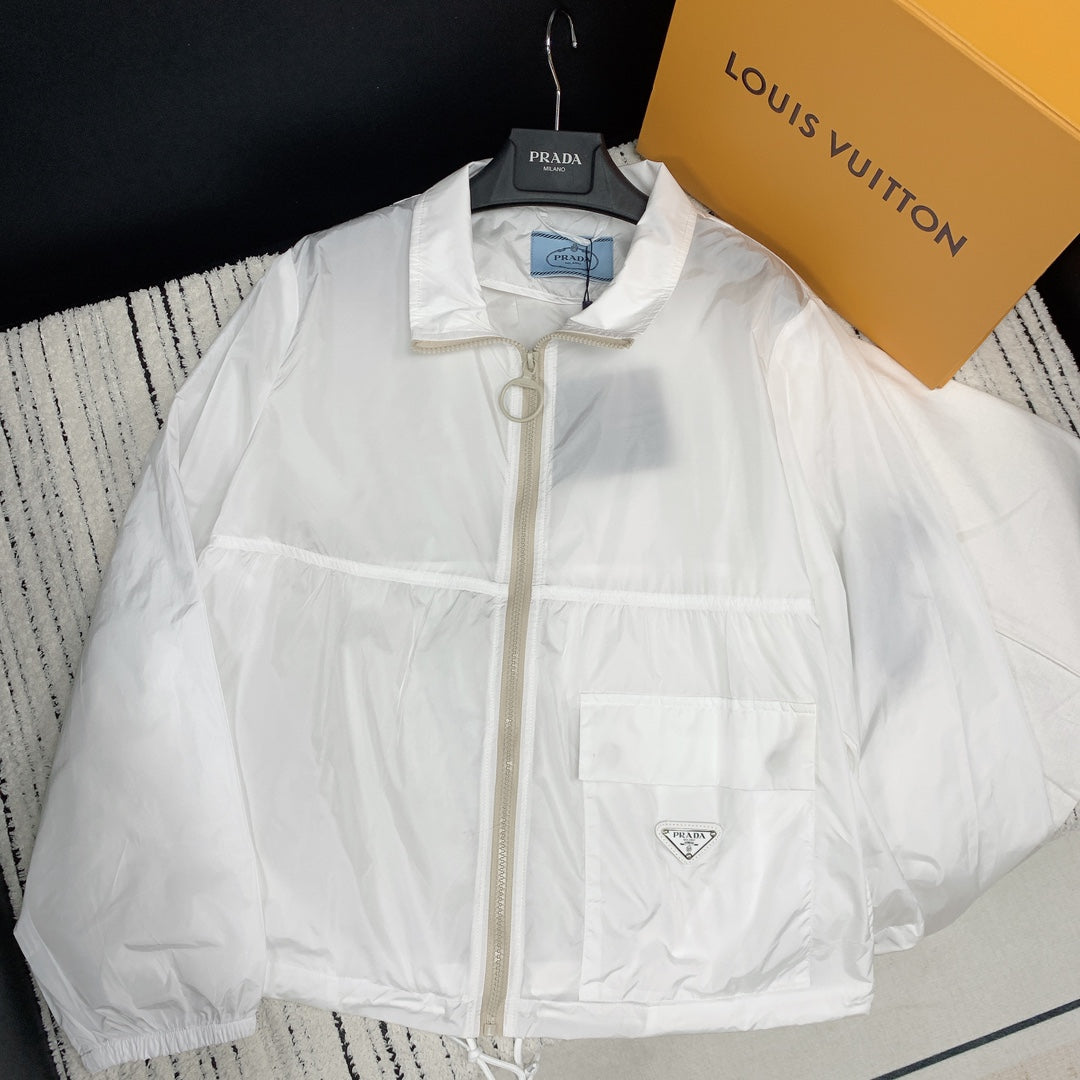 Prada 2025 Thin Jacket White Polyester 244083