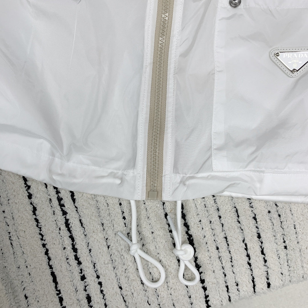 Prada 2025 Thin Jacket White Polyester 244083