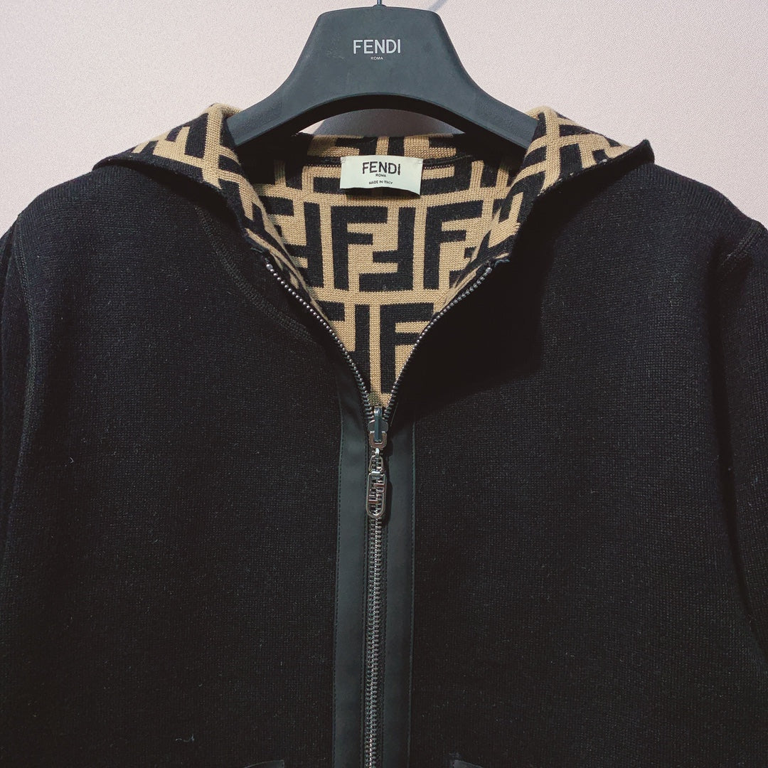 Fendi 25 Jacket Black Wool 0017