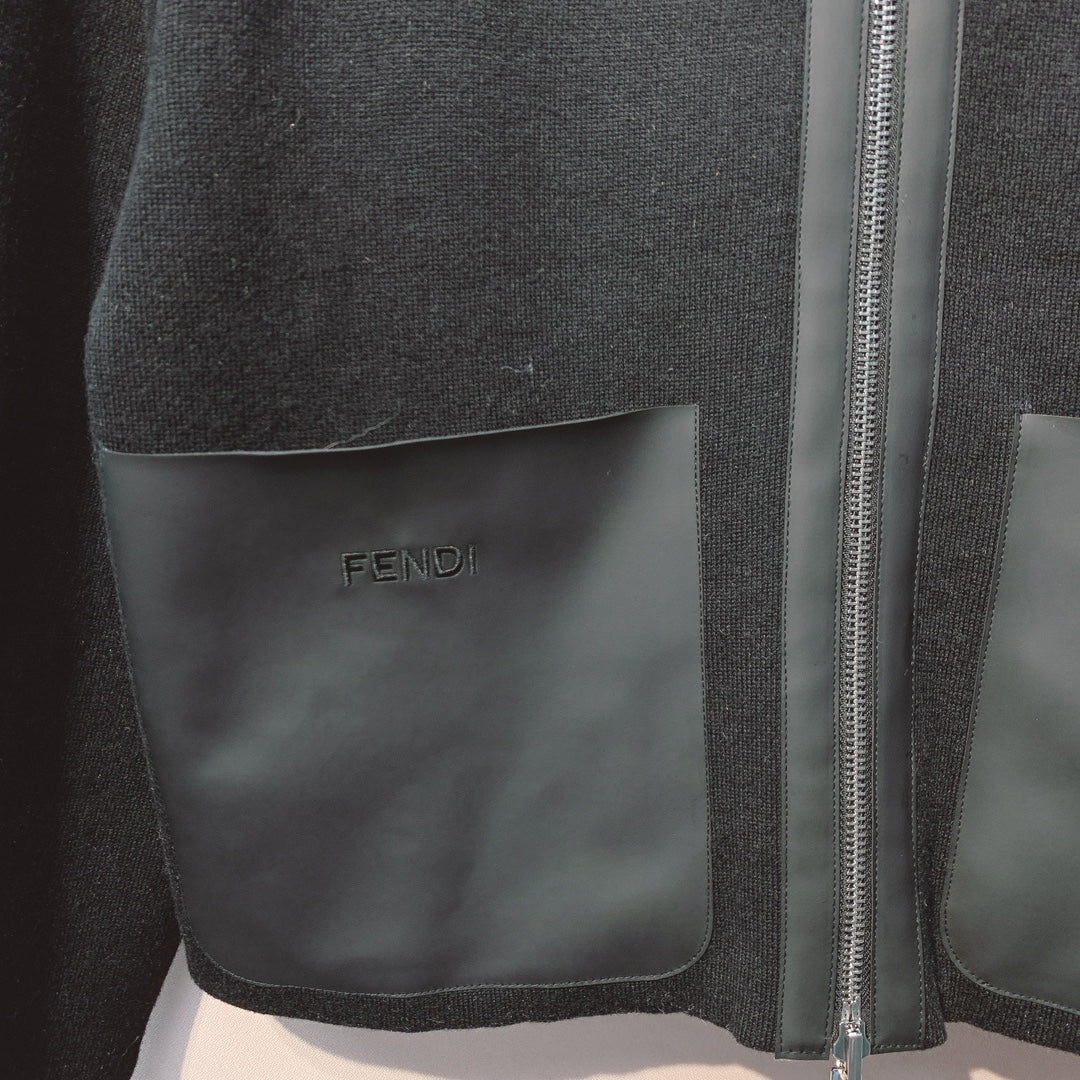 Fendi 25 Jacket Black Wool 0017