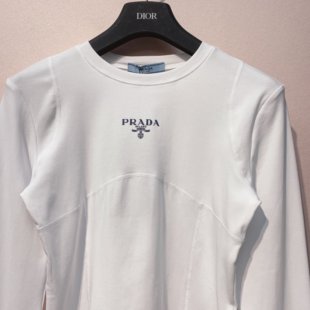 Prada 25 Long-sleeved T-shirt Cotton 296096