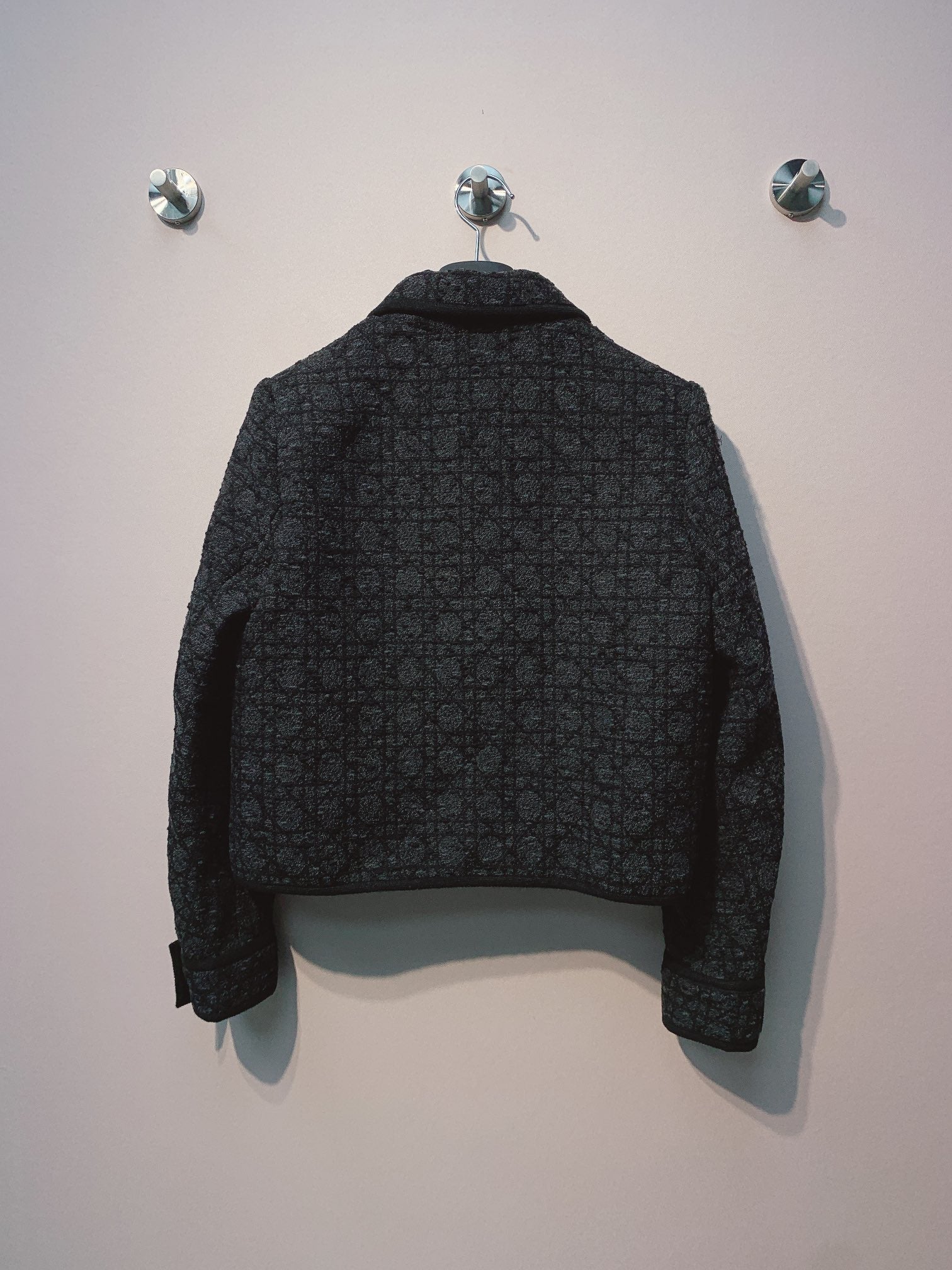 CD 25 Plaid Jacket Black Wool Cashmere 320978