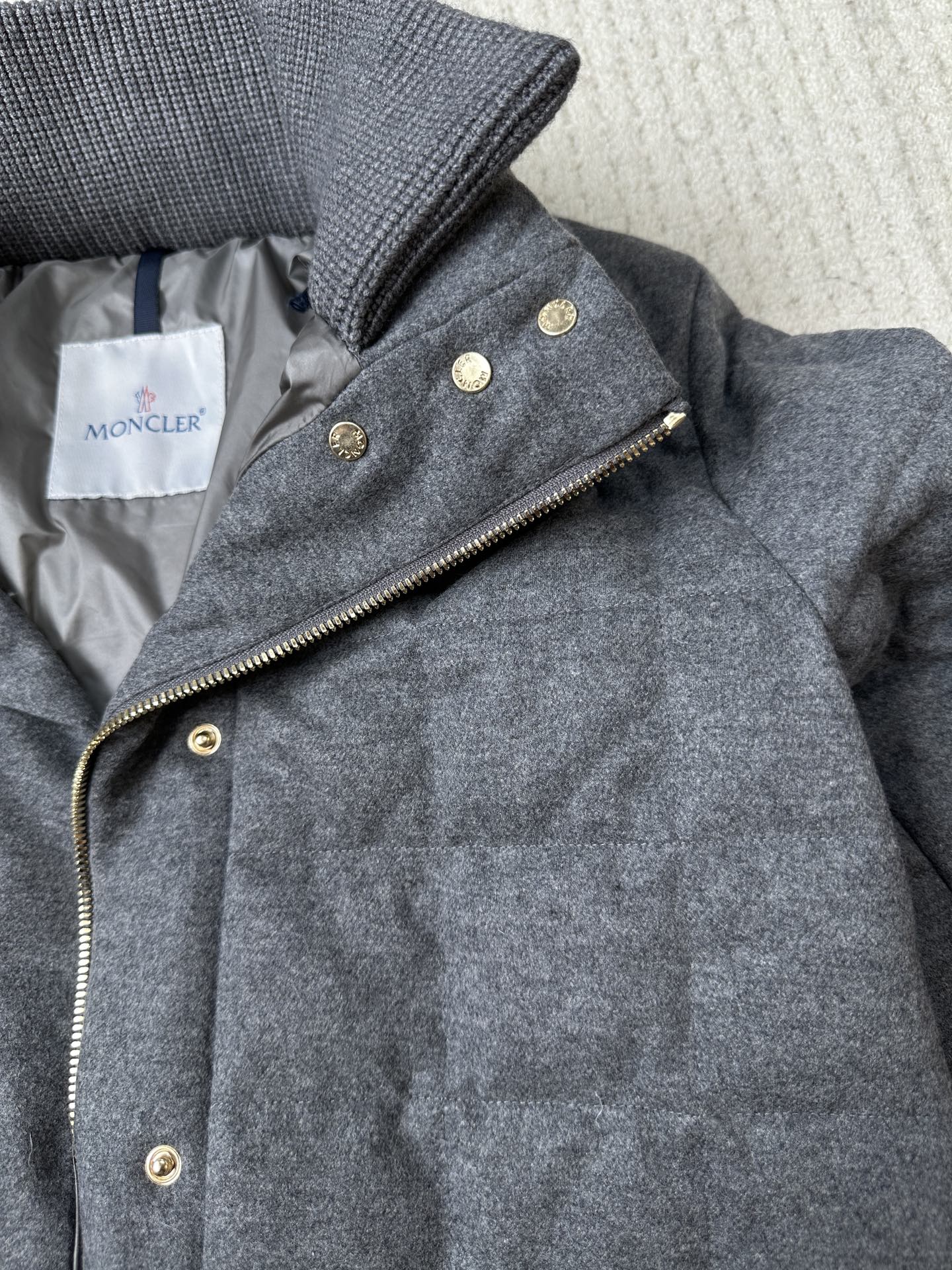 MC 2025 Jacket Grey Polyester Wool