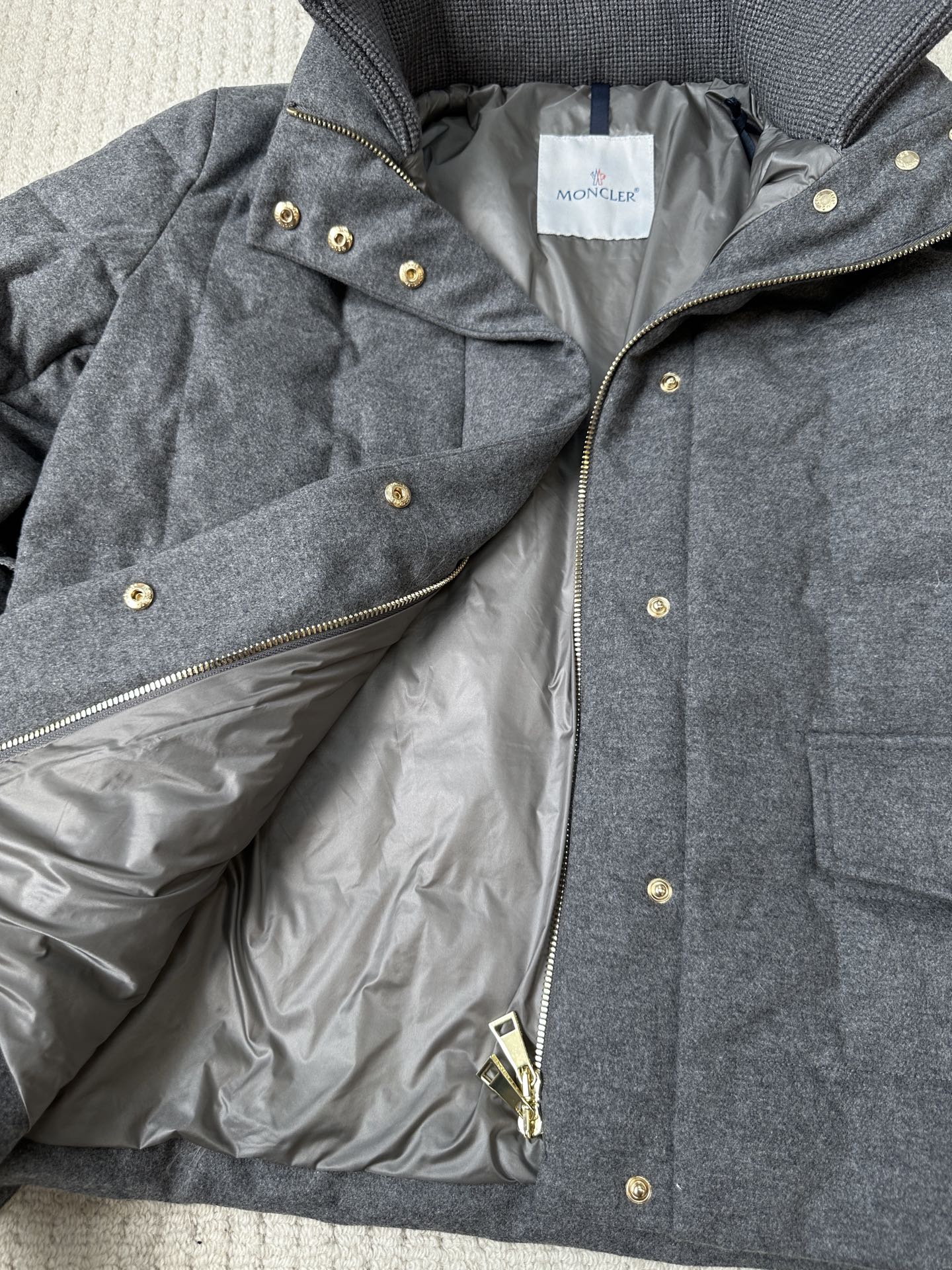 MC 2025 Jacket Grey Polyester Wool